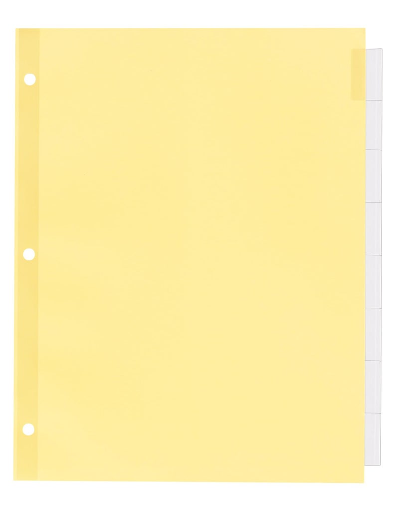 Office Essentials 11468 Plastic Insertable Dividers, 8-Tab, Letter - Image 3